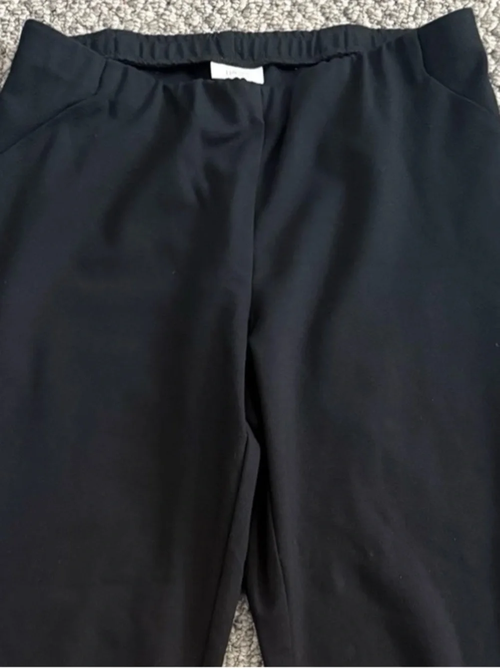 J. Jill Ponte Slim Leg Pants Black Stretch Pull On Petite Medium